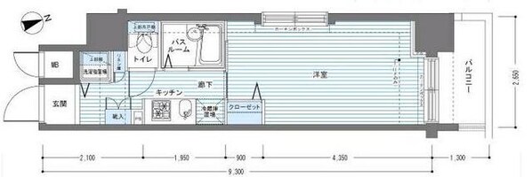 レジディア銀座東の物件間取画像